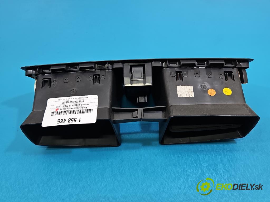 Renault Megane III 2008-2016 1.5 dci 86 HP manual 63 kW 1461 cm3 5- Mřížka: kúrenia stredová  (Mriežka kúrenia (fukár))