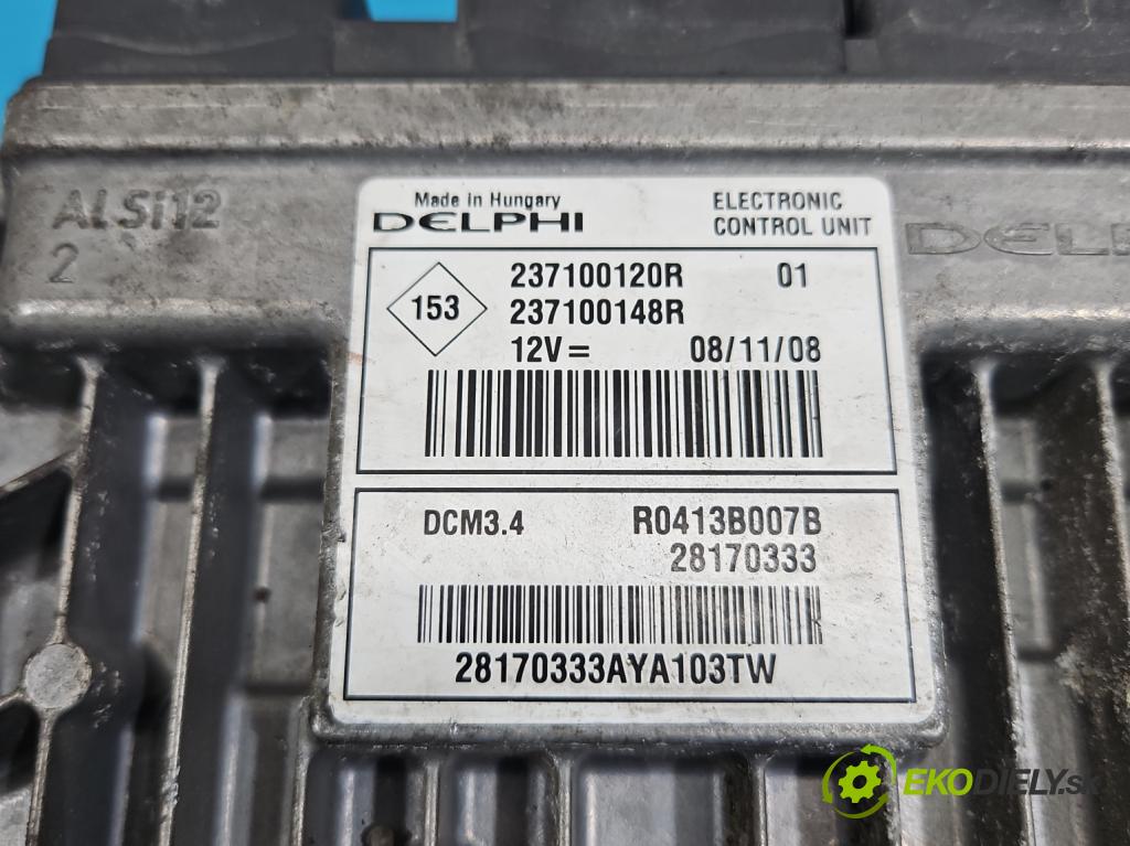 Renault Megane III 2008-2016 1.5 dci 86 HP manual 63 kW 1461 cm3 5- riadiaca jednotka motora 237100120R