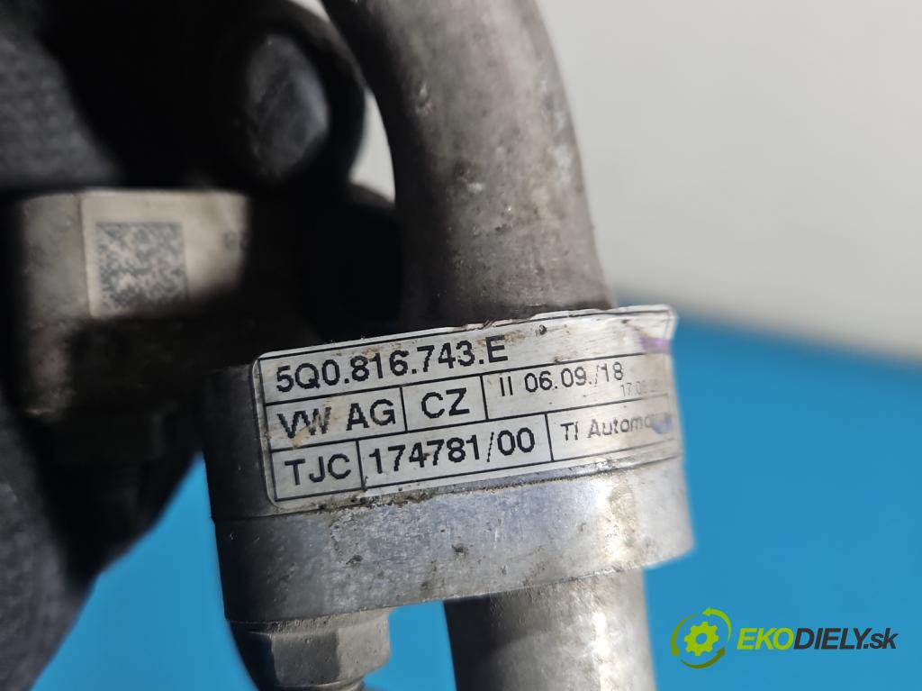 Skoda Octavia III 2013- 2.0 TSI 190 HP automatic 140 kW 1984 cm3 5- rúrka klimatizácie 5Q0816743E