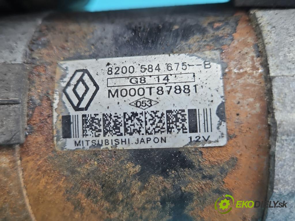 Renault Megane III 2008-2016 1.5 dci 86 HP manual 63 kW 1461 cm3 5- štartér 8200584675B (Štartér)