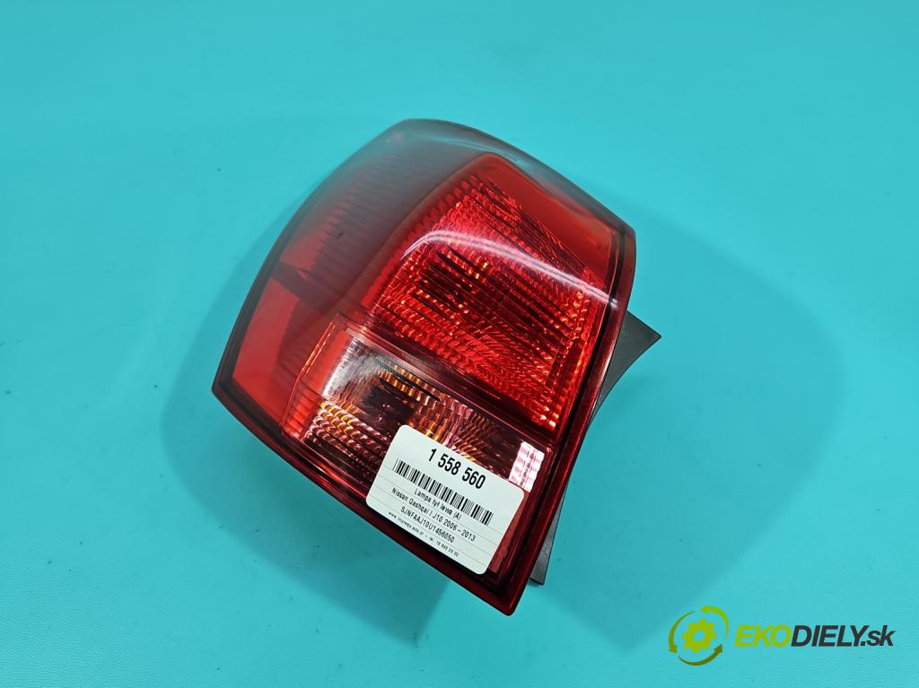 Nissan Qashqai I J10 2006-2013 1.6 16V 114 HP manual 84 kW 1598 cm3 5- svetlo / reflektor zadné ľavé 89071081 (Kľučka dverí ostatné)