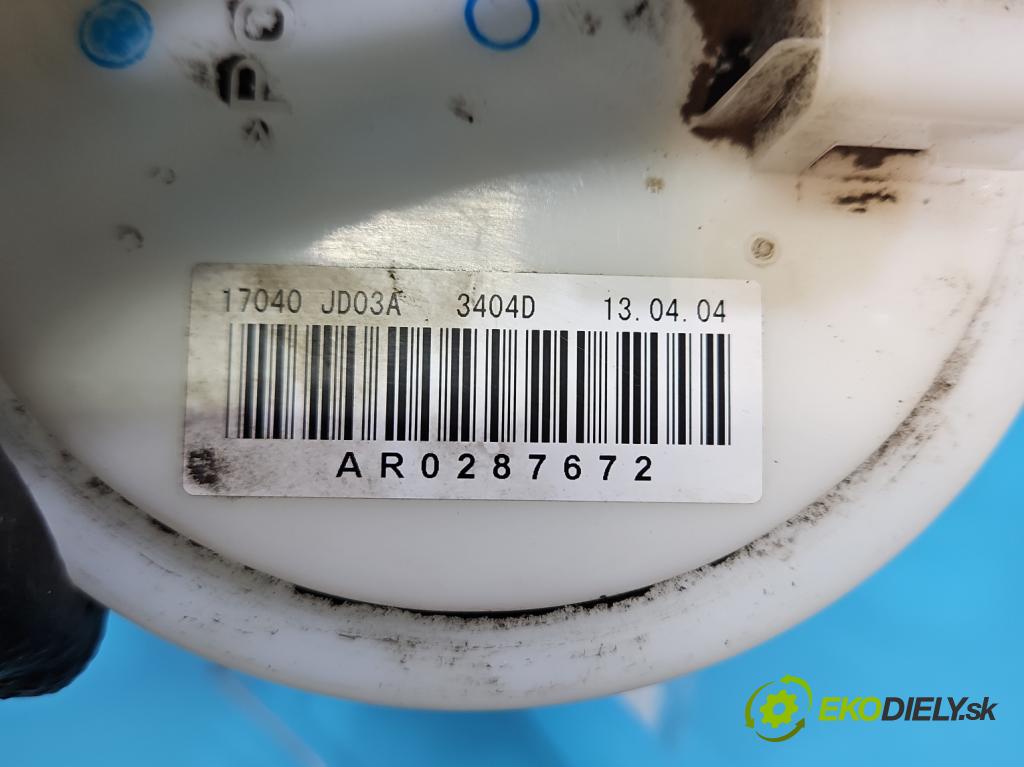 Nissan Qashqai I J10 2006-2013 1.6 16V 114 hp manual 84 kW 1598 cm3 5- čerpadlo paliva 17040 JD03A