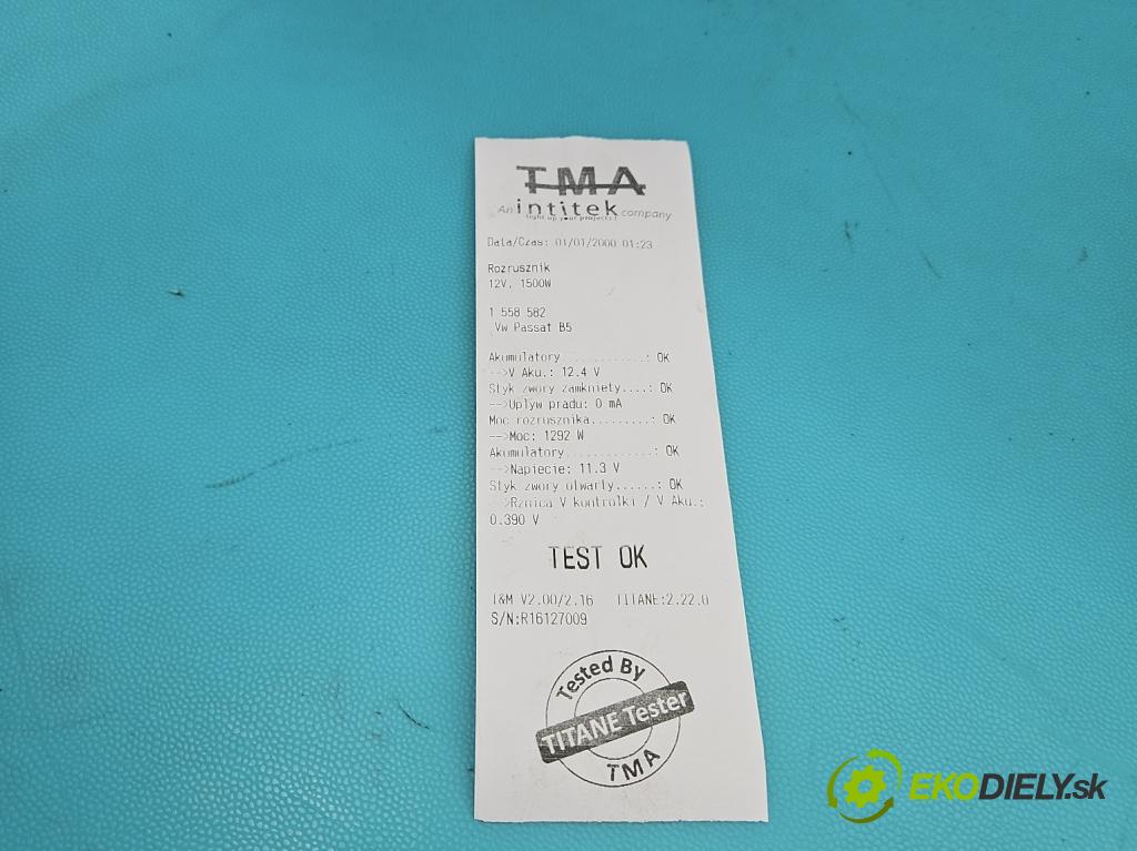 Vw Passat B5 1995-2005 1.8 20V 125 HP manual 92 kW 1781 cm3 4- štartér  (Štartér)