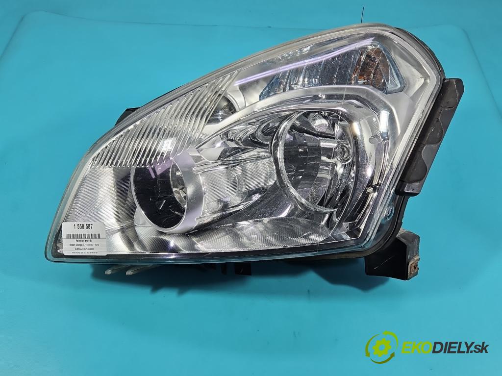 Nissan Qashqai I J10 2006-2013 1.6 16V 114 HP manual 84 kW 1598 cm3 5- Reflektor: ľavý 1EF238042-01 (Kľučka dverí ostatné)