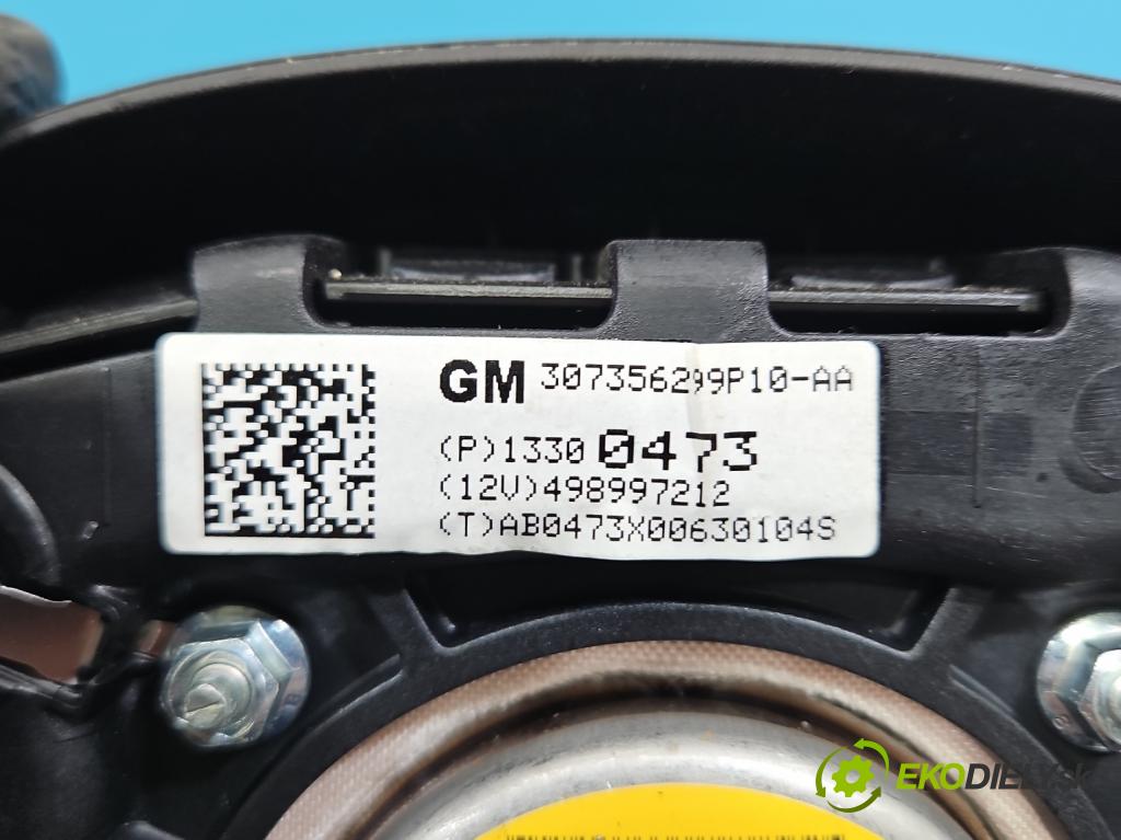 Opel Meriva B 2010-2017 1.4 16V 101 HP manual 74 kW 1398 cm3 5- airbag vzduch: Řidiči: 13300473 (Airbag)