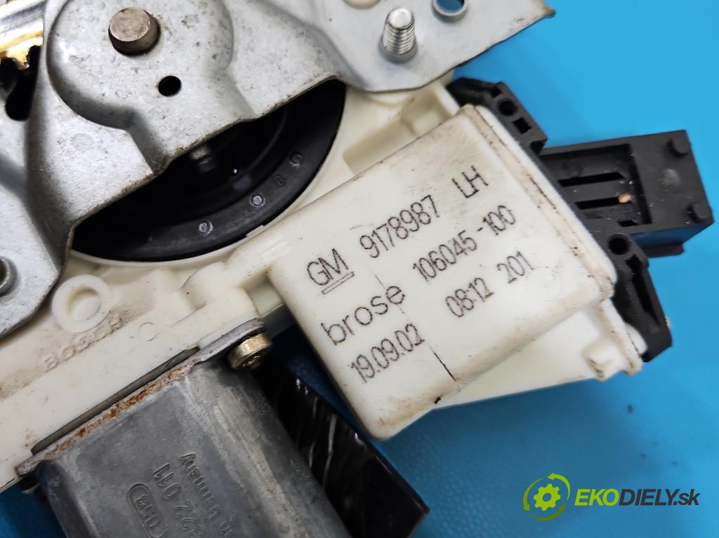 Opel Vectra C 2002-2008 1.8 16V 120 HP manual 88 kW 1796 cm3 4- mechanizmus okna predné ľavý 0130822011