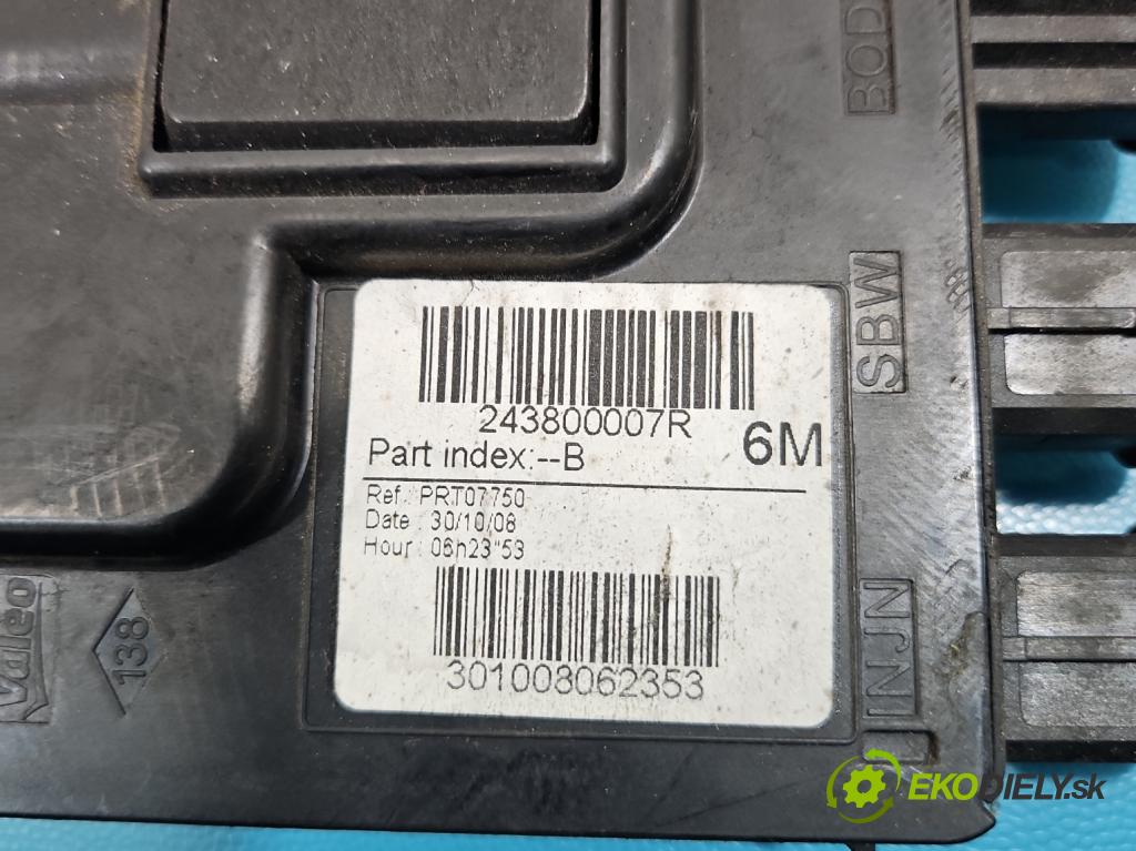 Renault Megane III 2008-2016 1.5 dci 86 HP manual 63 kW 1461 cm3 5- riadiaca jednotka ostatné 243800007R