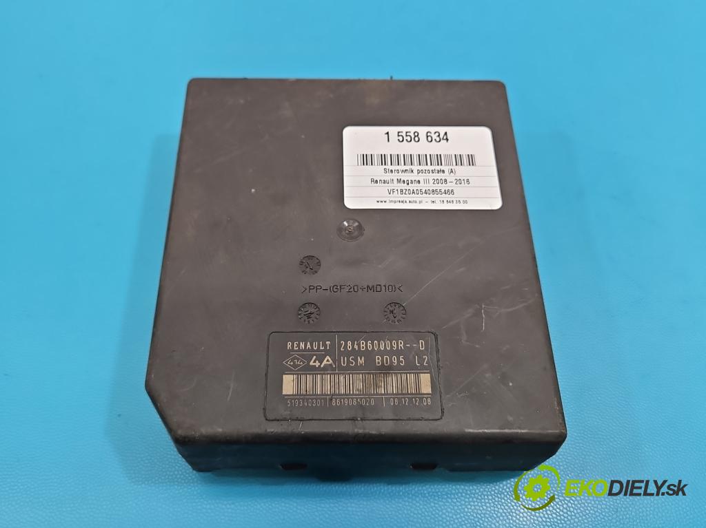 Renault Megane III 2008-2016 1.5 dci 86 HP manual 63 kW 1461 cm3 5- riadiaca jednotka ostatné 284B60009R-D