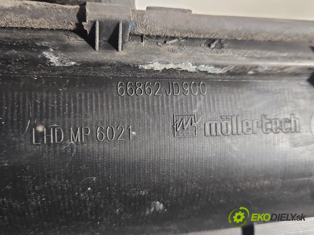 Nissan Qashqai I J10 2006-2013 1.6 16V 114 hp manual 84 kW 1598 cm3 5- torpédo 66862-JD900 (Plast pod čelním sklem)