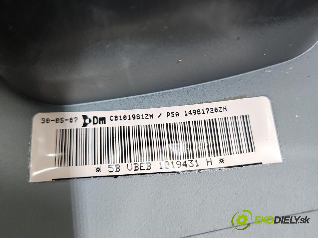 Fiat Scudo II 2006-2016 2.0 jtd 120 hp manual 88 kW 1997 cm3 5- Polštář: vzduch: spolujezdce  (Airbag)