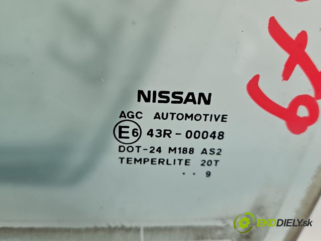 Nissan Qashqai I J10 2006-2013 1.6 16V 114 HP manual 84 kW 1598 cm3 5- sklo dvere zadné ľavé