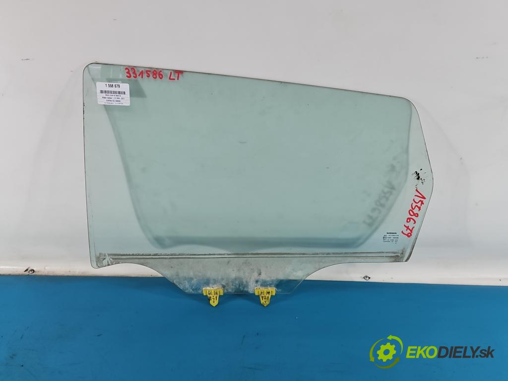Nissan Qashqai I J10 2006-2013 1.6 16V 114 HP manual 84 kW 1598 cm3 5- sklo dvere zadné ľavé 