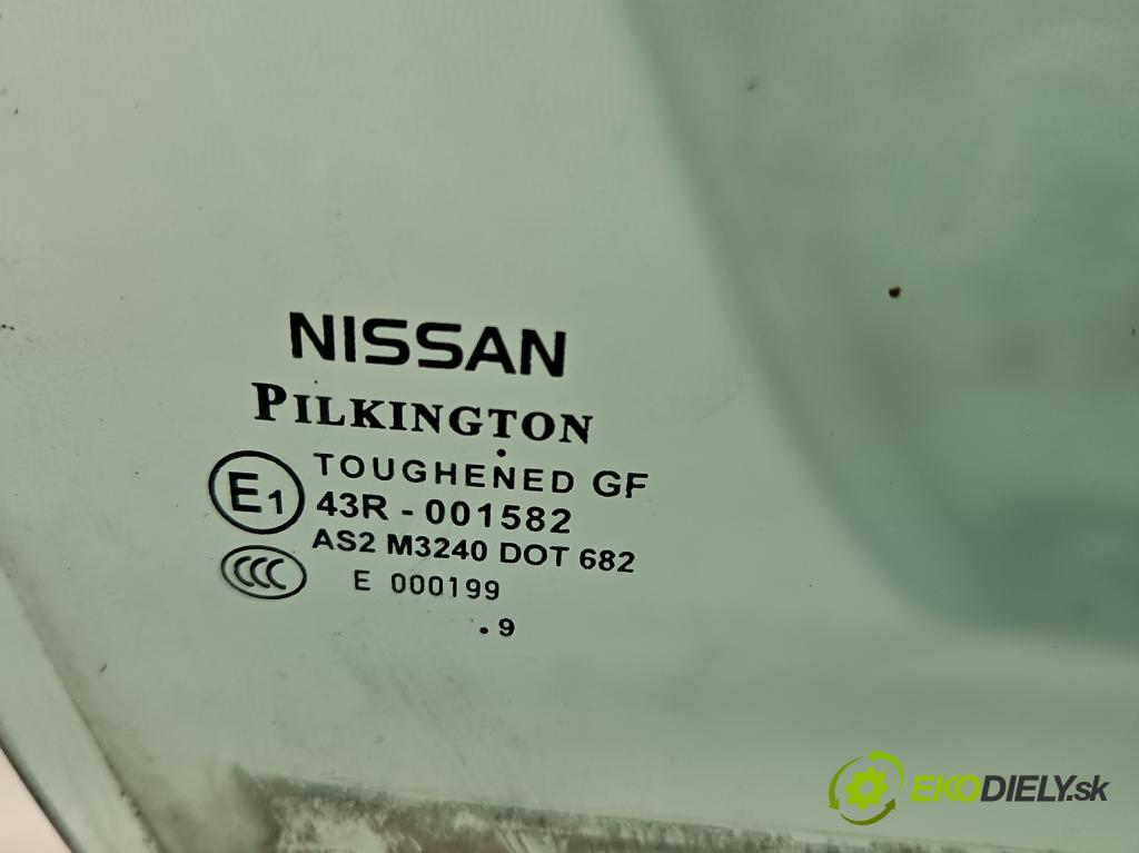 Nissan Qashqai I J10 2006-2013 1.6 16V 114 HP manual 84 kW 1598 cm3 5- sklo dvere predné pravé