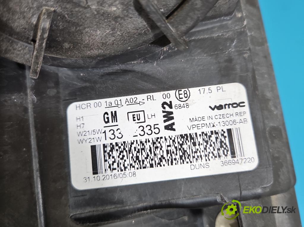 Opel Meriva B 2010-2017 1.4 16V 101 HP manual 74 kW 1398 cm3 5- Reflektor: ľavý 13372335 (Kľučka dverí ostatné)