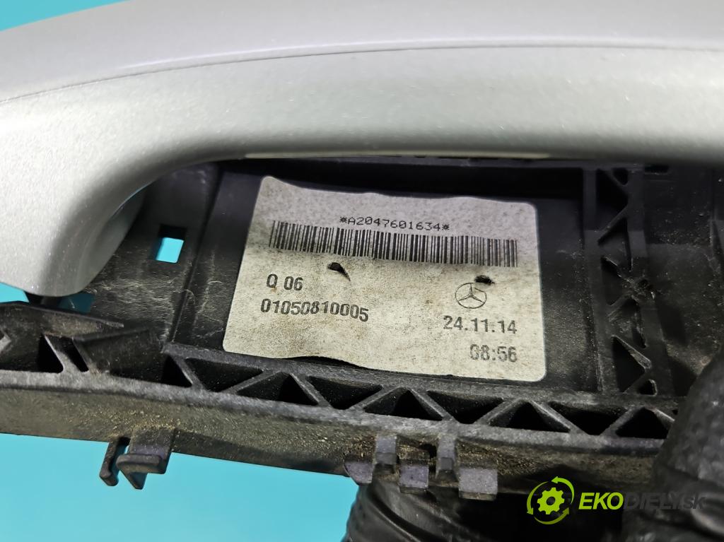 Mercedes B W246  2011-2018 2.1 cdi 136 HP automatic 100 kW 2143 cm3 5- rukoväť predné pravé mimo: A2047601634 (Kľučka dverí ostatné)