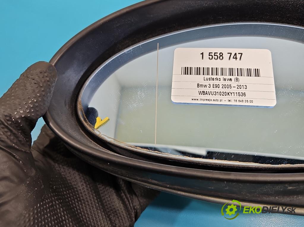 Bmw 3 E90 2005-2013 2.0d 163 hp manual 120 kW 1995 cm3 5- zpětné zrcátko levé  (Klika dveří ostatní)
