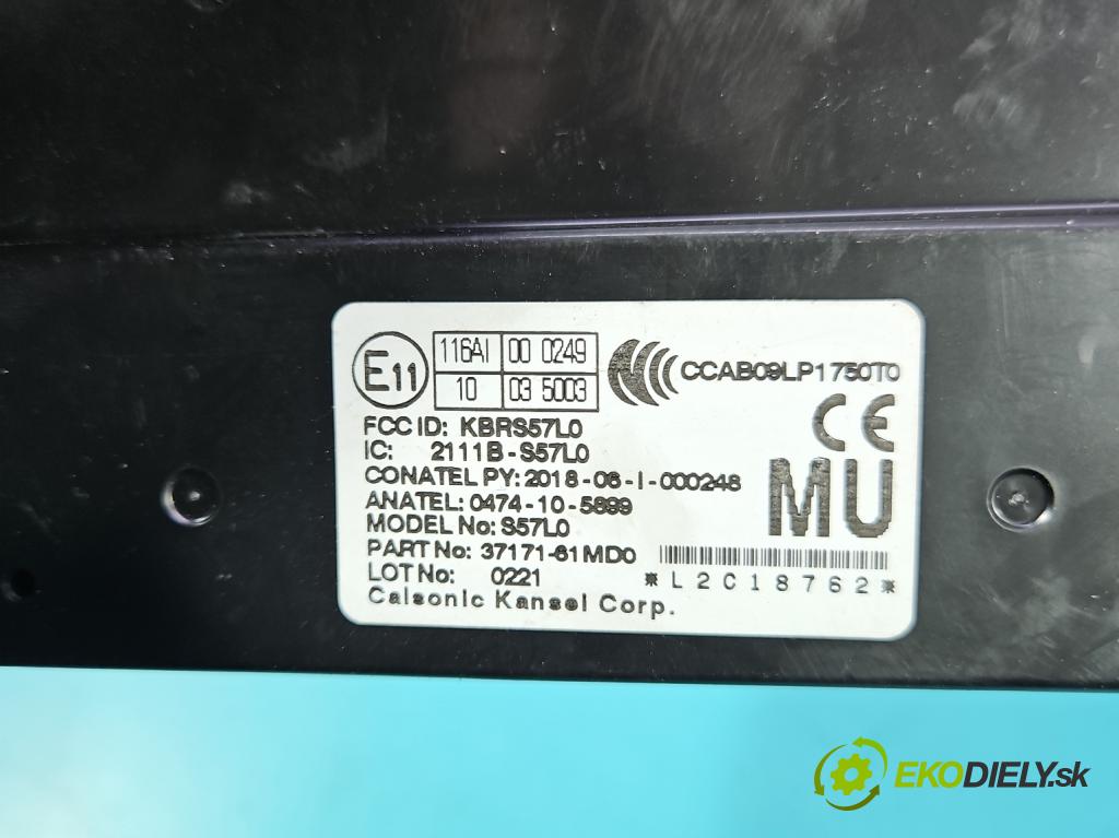 Suzuki SX4 S-Cross 2013-2021 1.4 T 129 HP manual 95 kW 1373 cm3 5- riadiaca jednotka ostatné 2111B-S57L0