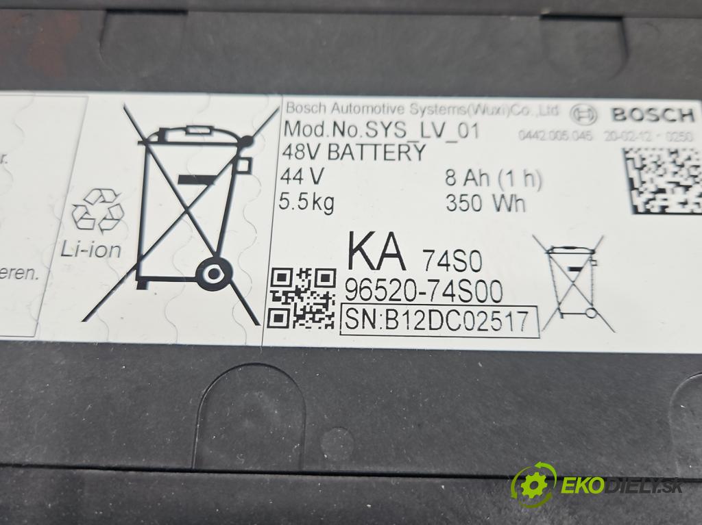 Suzuki SX4 S-Cross 2013-2021 1.4 T 129 HP manual 95 kW 1373 cm3 5- batéria 96520-74S00