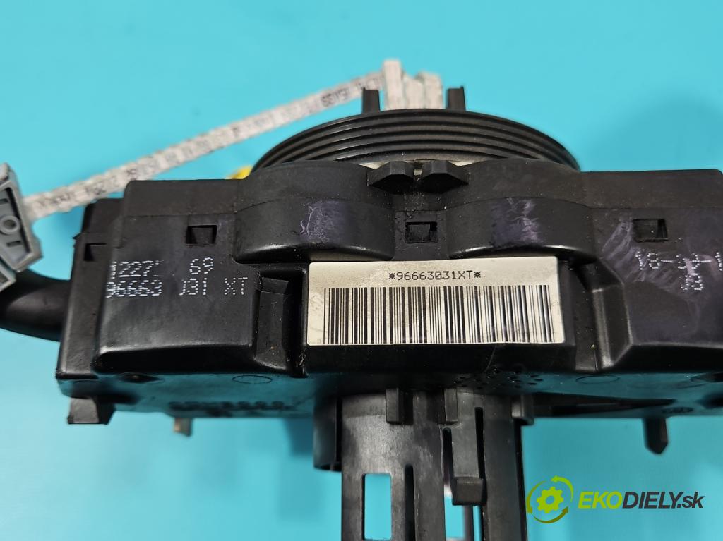 Peugeot Partner I 1996-2008 1.6 hdi 75 HP manual 55.2 kW 1560 cm3 5- prepínač komplex: 96663031XT (Prepínacie páčky pod volantom)