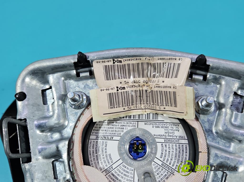 Fiat Scudo II 2006-2016 2.0 jtd 120 hp manual 88 kW 1997 cm3 5- Polštář: vzduch: Řidič: 14001189YR (Airbag)