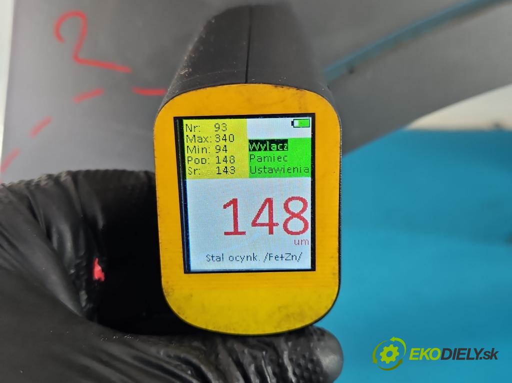 Nissan Qashqai I J10 2006-2013 1.6 16V 114 HP manual 84 kW 1598 cm3 5- blatník predné pravý  (Kľučka dverí ostatné)