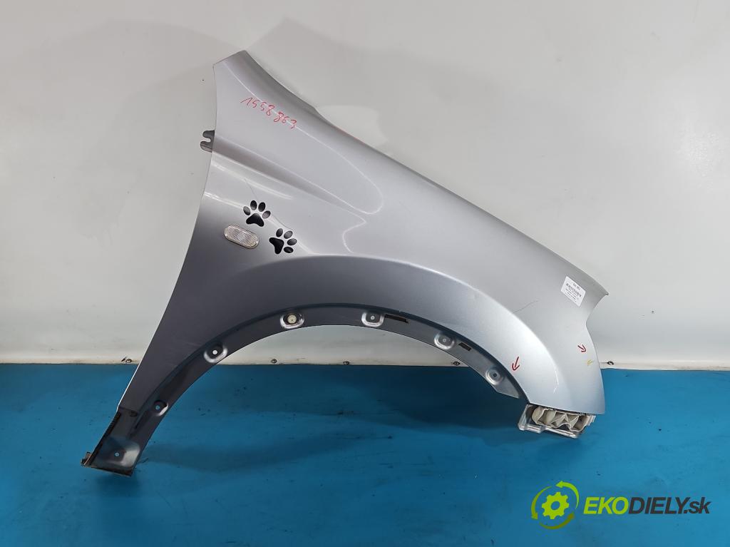 Nissan Qashqai I J10 2006-2013 1.6 16V 114 HP manual 84 kW 1598 cm3 5- blatník predné pravý  (Kľučka dverí ostatné)