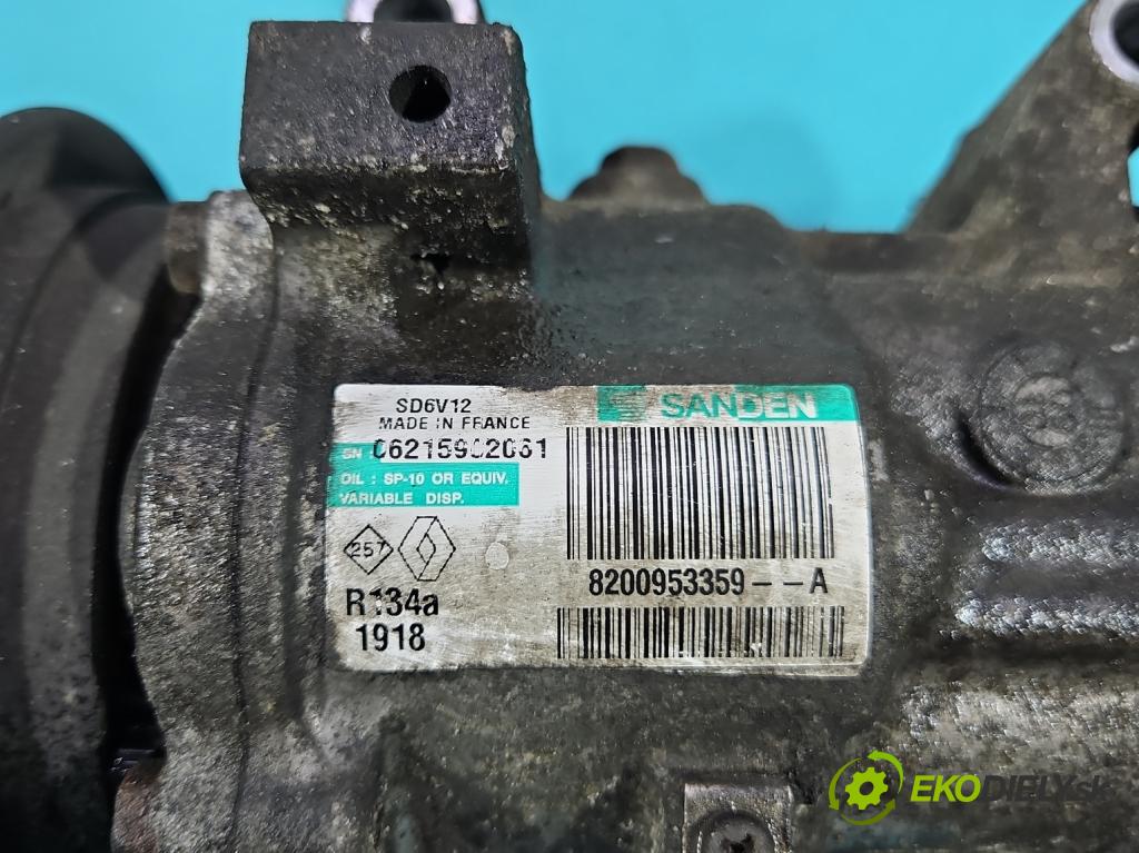 Renault Clio III 2005-2012 1.5 dci 68 hp manual 50 kW 1461 cm3 3- Kompresor: klíma 8200953359-A (Kompresor klimatizace)