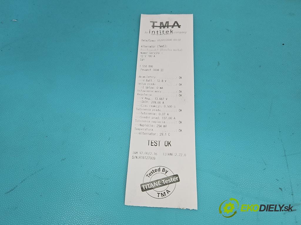 Peugeot 3008 II 2016-2023 1.5 hdi 131 hp automatic 96 kW 1499 cm3 5- Alternator  (Alternátor)