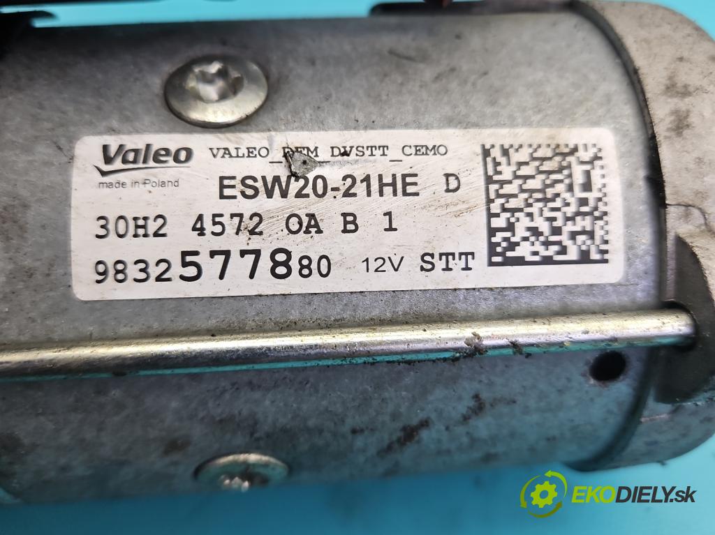 Peugeot 3008 II 2016-2023 1.5 hdi 131 HP automatic 96 kW 1499 cm3 5- štartér 9832577880 (Štartér)