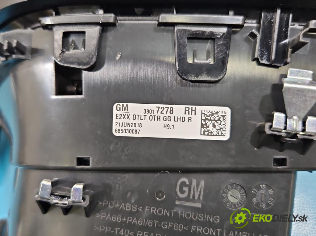 Opel Insignia B 2017-2022 2.0 T 260 HP automatic 191 kW 1998 cm3 5- Mřížka: kúrenia ostatné 39017278