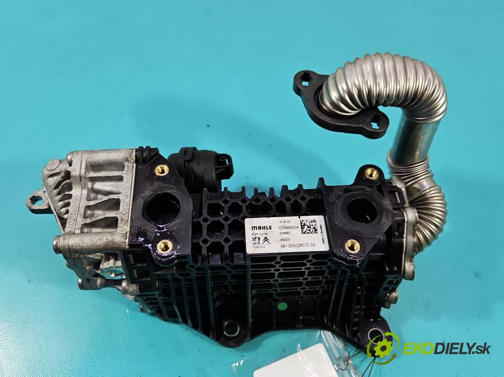 Peugeot 3008 II 2016-2023 1.5 hdi 131 HP automatic 96 kW 1499 cm3 5- chladič výfukové 9813050280C