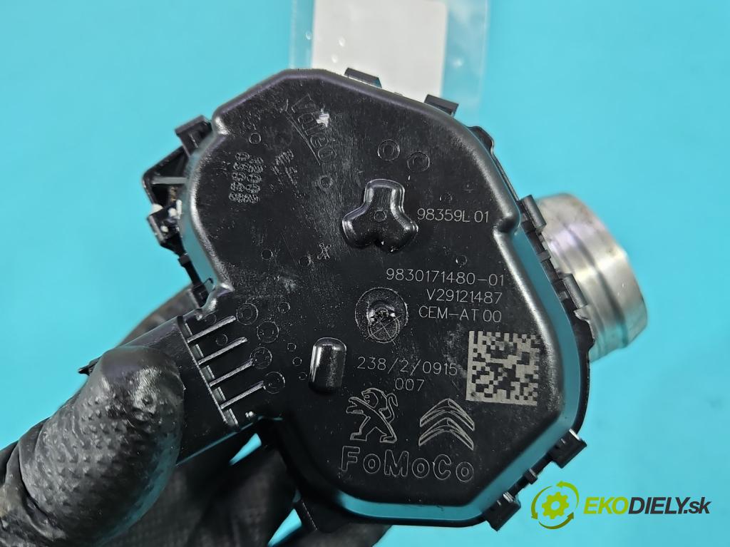 Peugeot 3008 II 2016-2023 1.5 hdi 131 hp automatic 96 kW 1499 cm3 5- škrticí klapka 9830171480 (Škrticí klapka)