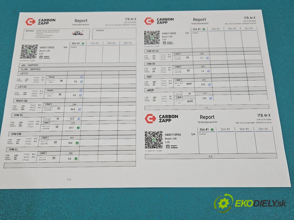 Peugeot 3008 II 2016-2023 1.5 hdi 131 hp automatic 96 kW 1499 cm3 5- vstřikovač 0445110955 (Vstřikovač paliva)