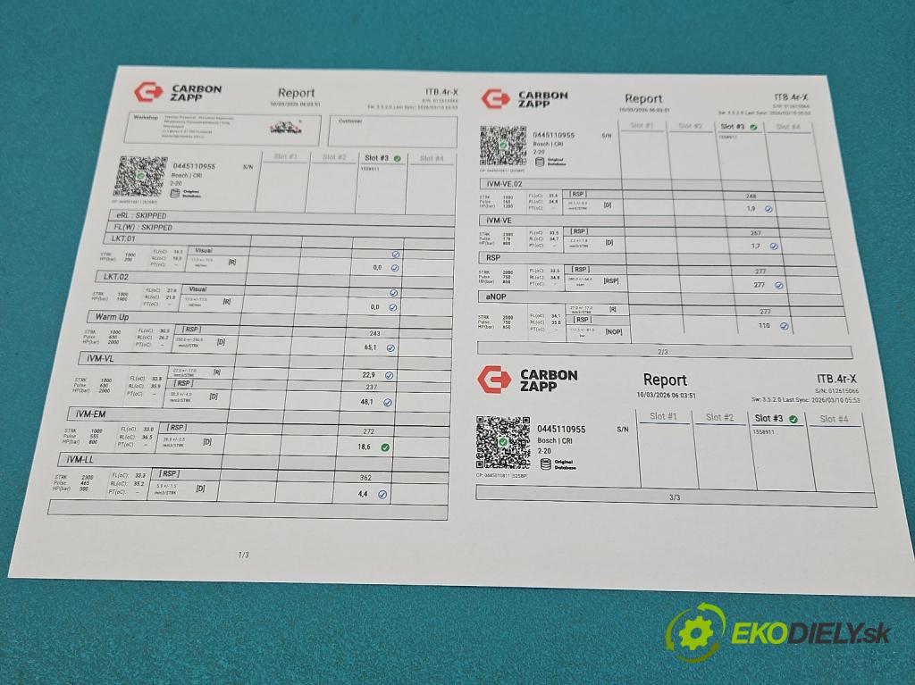 Peugeot 3008 II 2016-2023 1.5 hdi 131 hp automatic 96 kW 1499 cm3 5- vstřikovač 0445110955 (Vstřikovač paliva)