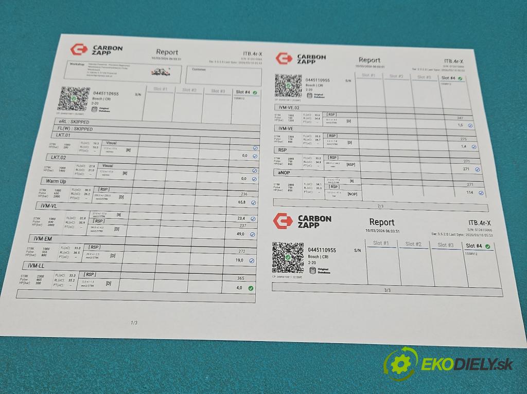 Peugeot 3008 II 2016-2023 1.5 hdi 131 hp automatic 96 kW 1499 cm3 5- vstřikovač 0445110955 (Vstřikovač paliva)
