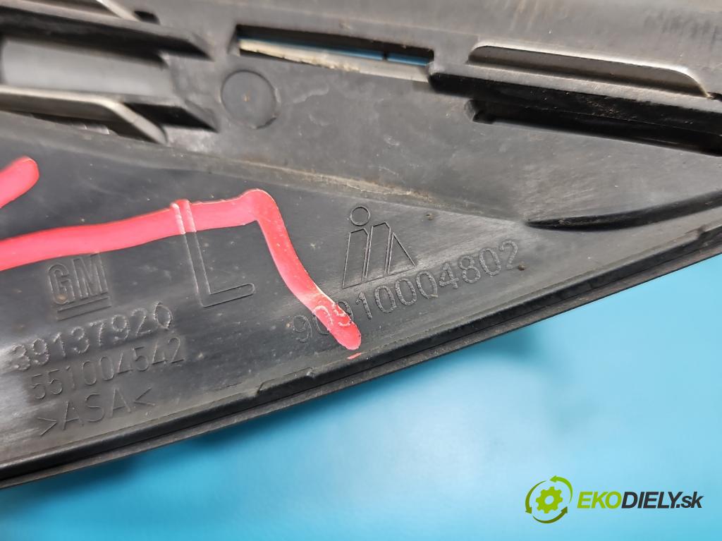 Opel Insignia B 2017-2022 2.0 T 260 HP automatic 191 kW 1998 cm3 5- blenda mriežka: nárazník ľavé 39137920