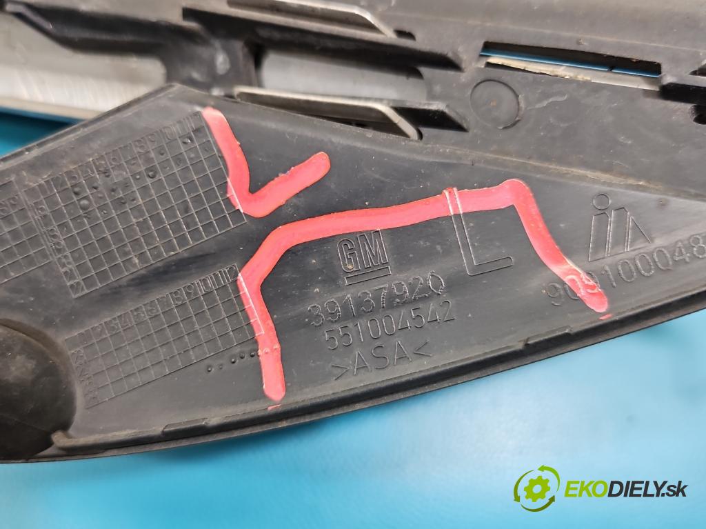 Opel Insignia B 2017-2022 2.0 T 260 HP automatic 191 kW 1998 cm3 5- blenda mriežka: nárazník ľavé 39137920