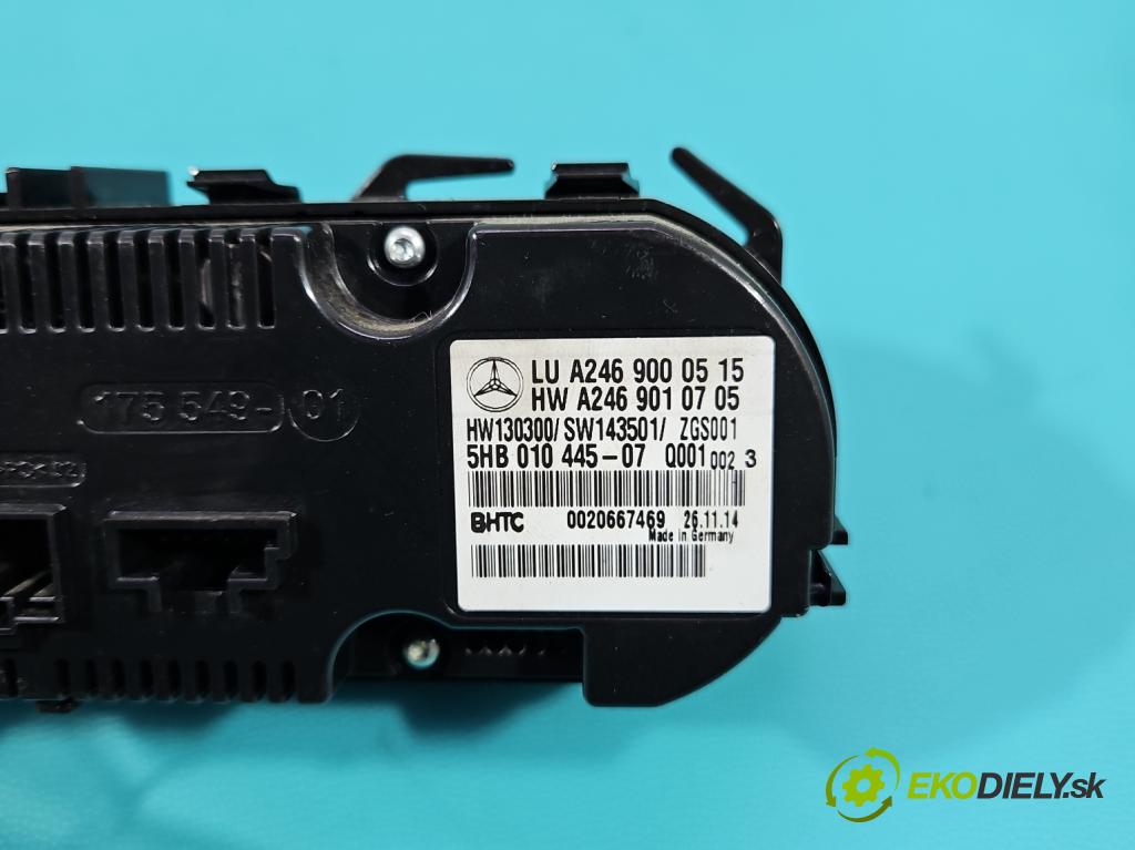 Mercedes B W246 2011-2018 2.1 cdi 136 HP automatic 100 kW 2143 cm3 5- panel kúrenia A2469000515