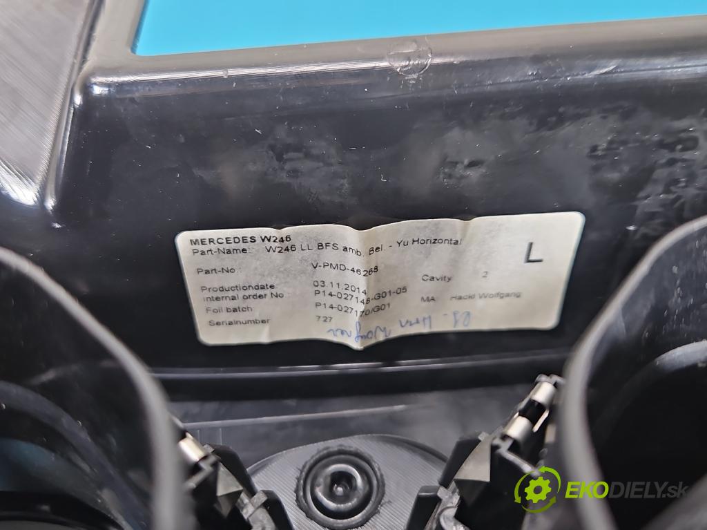 Mercedes B W246  2011-2018 2.1 cdi 136 HP automatic 100 kW 2143 cm3 5- Mřížka: kúrenia stredová V-PMD-46268 (Mriežka kúrenia (fukár))