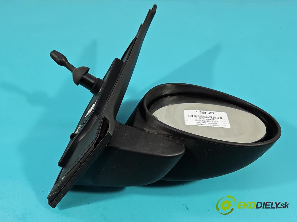 Toyota Aygo 2005-2014 1.0 12V 68 hp manual 50 kW 998 cm3 5- zpětné zrcátko pravé 87910-0H011 (Klika dveří ostatní)