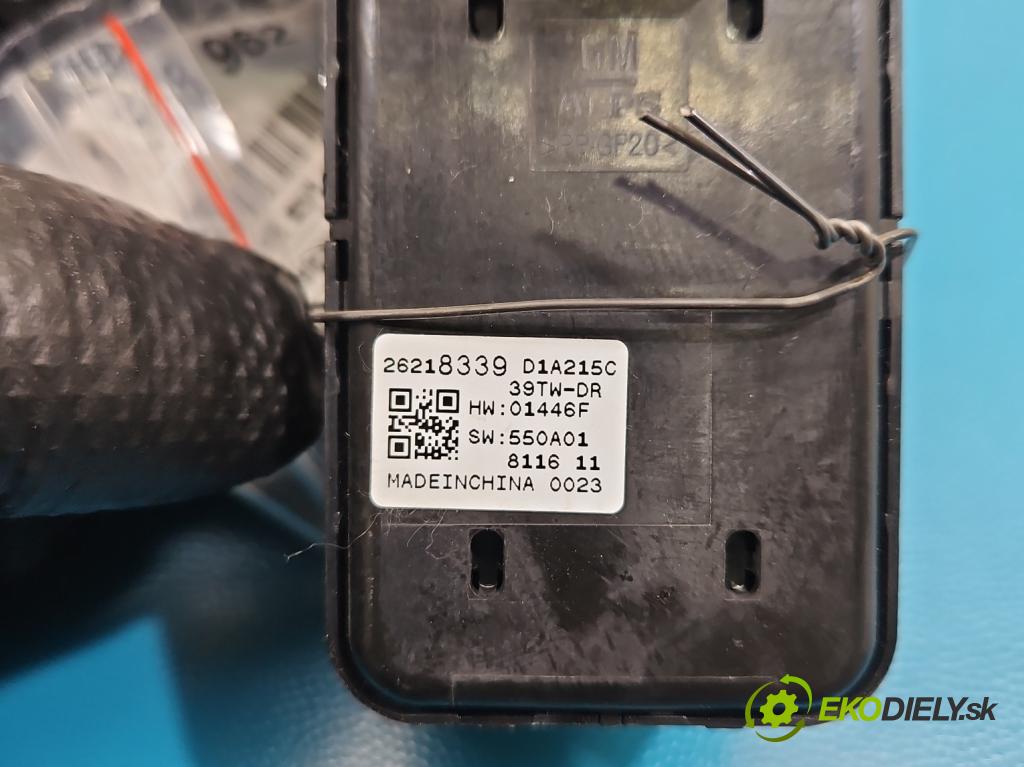 Opel Insignia B 2017-2022 2.0 T 260 HP automatic 191 kW 1998 cm3 5- prepínač okien spätných zrkadiel 26218339