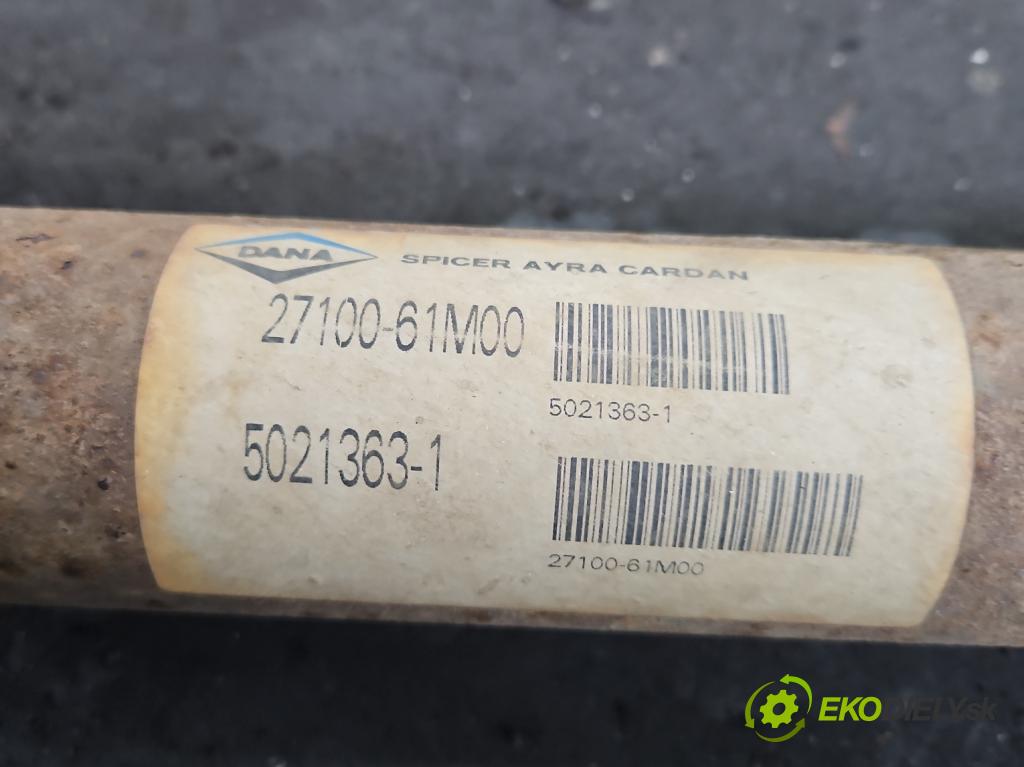 Suzuki SX4 S-Cross 2013-2021 1.4 T 129 hp manual 95 kW 1373 cm3 5- hřídel hnací zadní 27100-61M00 (Kardanový hřídel)