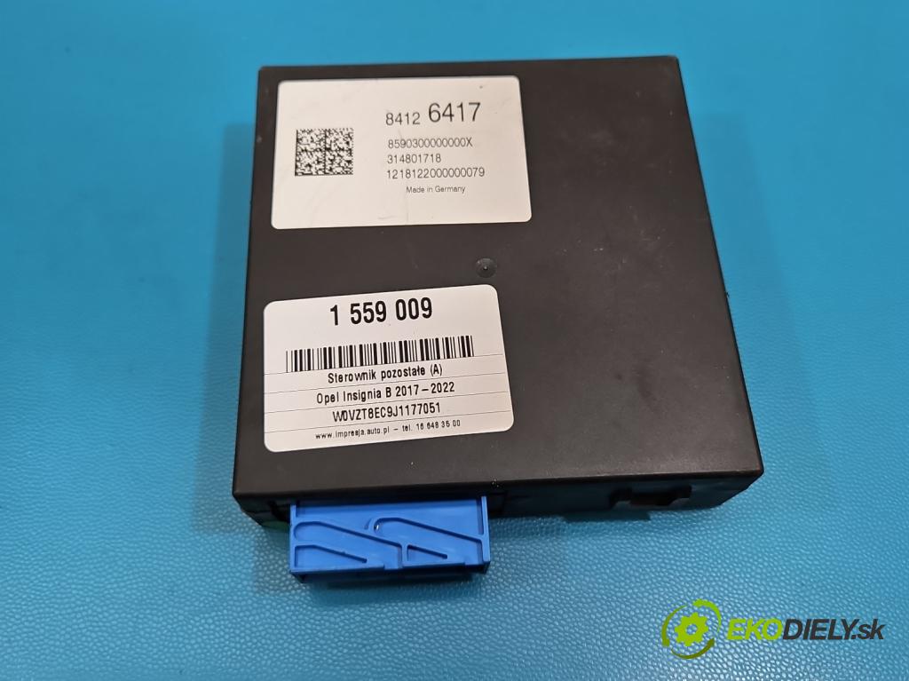 Opel Insignia B 2017-2022 2.0 T 260 HP automatic 191 kW 1998 cm3 5- riadiaca jednotka ostatné 84126417
