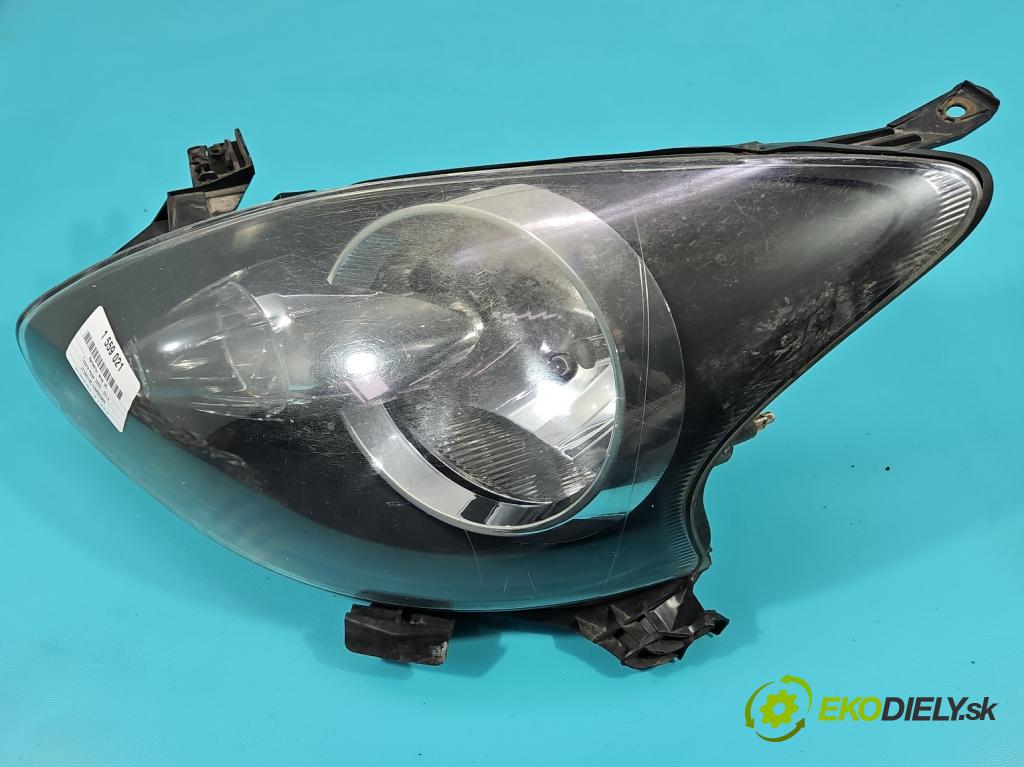 Toyota Aygo 2005-2014 1.0 12V 68 HP manual 50 kW 998 cm3 5- Reflektor: ľavý 81150-0H070 (Kľučka dverí ostatné)