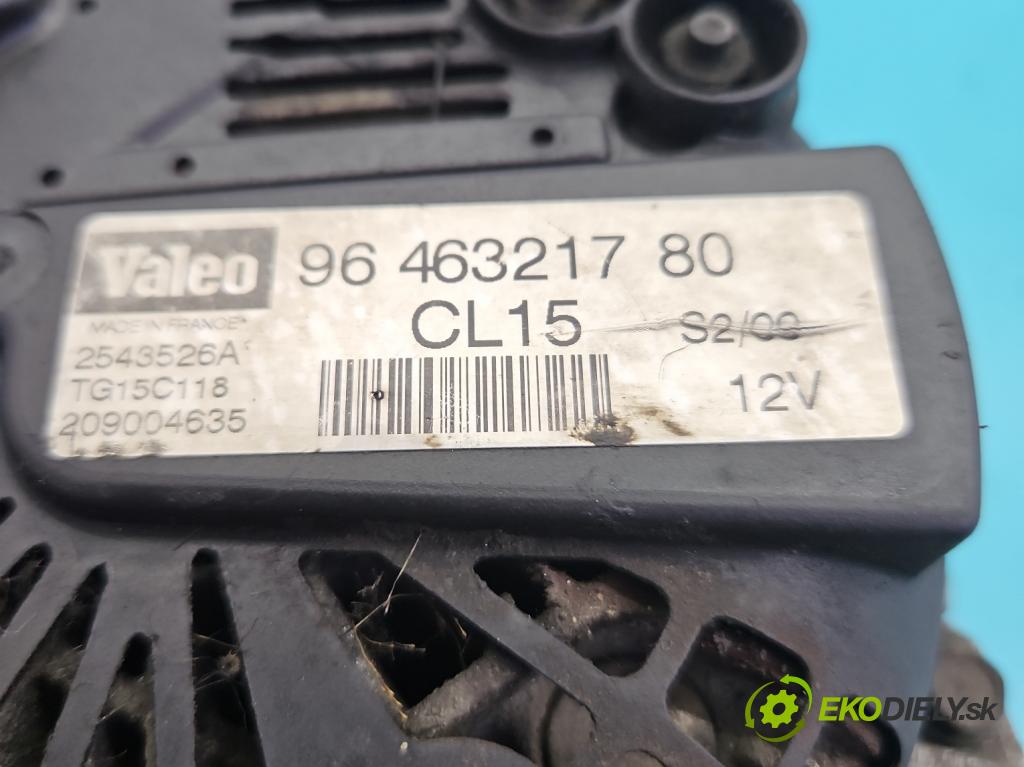 Peugeot Partner I 1996-2008 1.6 hdi 75 HP manual 55.2 kW 1560 cm3 5- Alternator 2543526A (Alternátor)