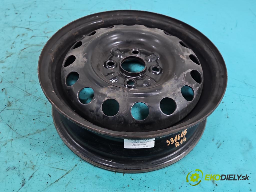 Toyota Aygo 2005-2014 1.0 12V 68 hp manual 50 kW 998 cm3 5- Felga ocelový 14
