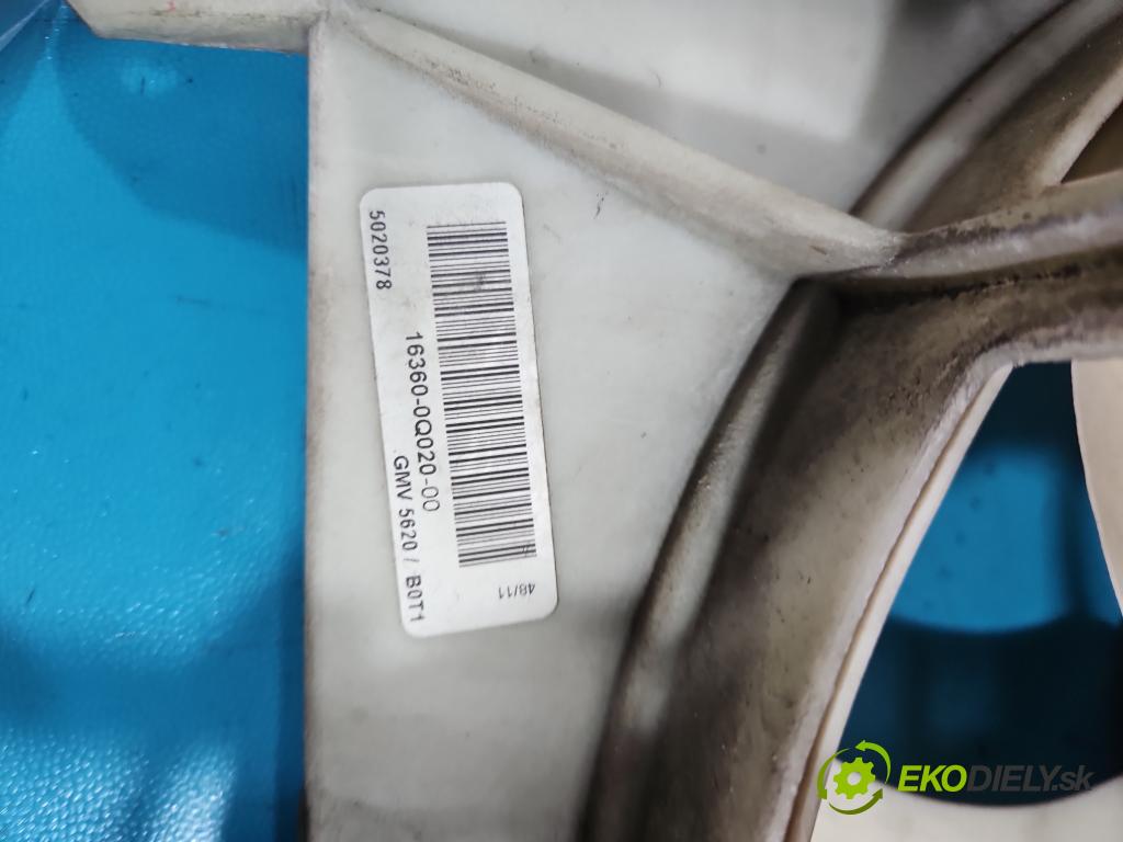 Toyota Aygo 2005-2014 1.0 12V 68 HP manual 50 kW 998 cm3 5- Ventilátor chladiča 16360-0Q020