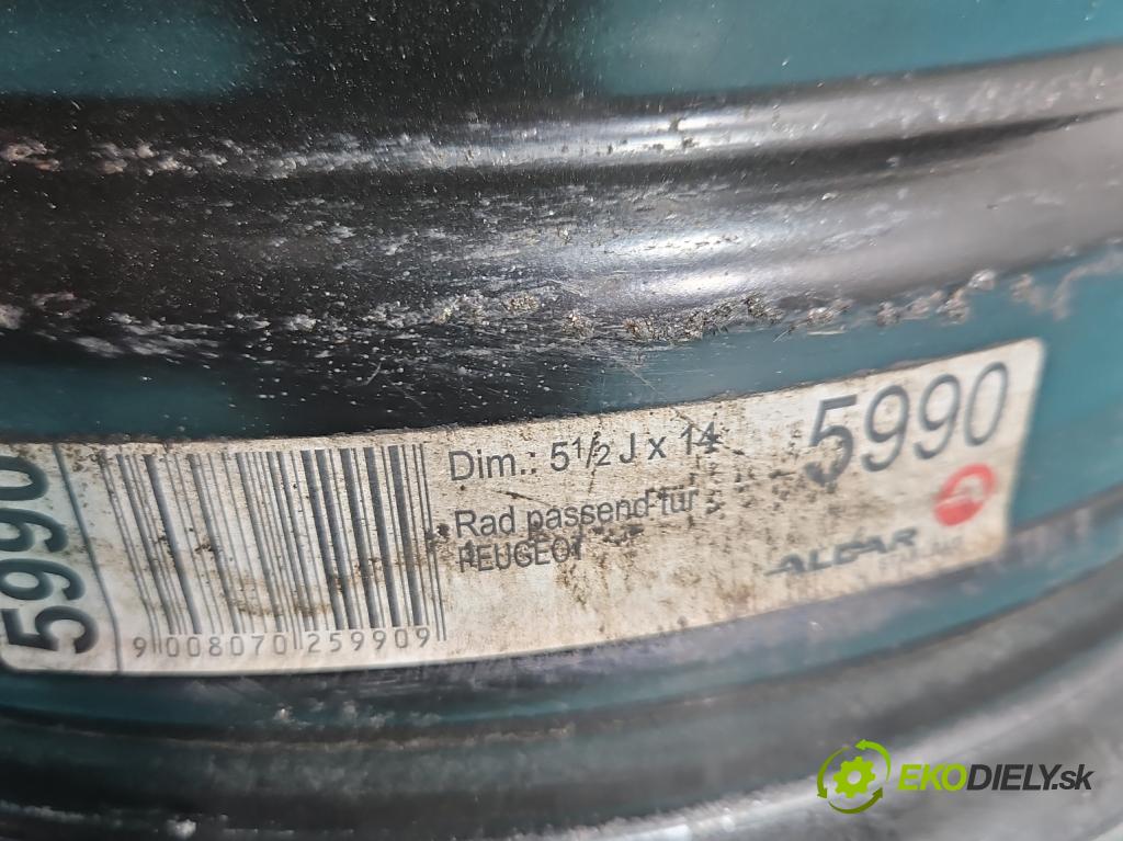Peugeot Partner I 1996-2008 1.6 hdi 75 hp manual 55.2 kW 1560 cm3 5- Felga ocelový 14"