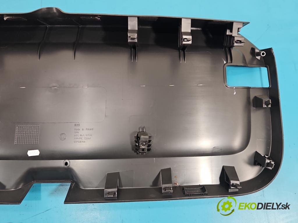 Skoda Scala 2019- 1.5 TSI 150 HP manual 110 kW 1498 cm3 5- Čalounictví: kufrové dvere 657867605