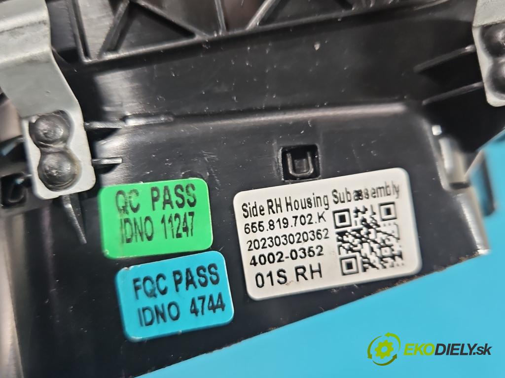 Skoda Scala 2019- 1.5 TSI 150 HP manual 110 kW 1498 cm3 5- Mřížka: kúrenia ostatné 655819706